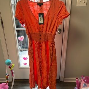 ModCloth coral/orangish colored dress.
